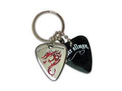 Grover Allman Guitar Pick Pendant Keyring - Dragon