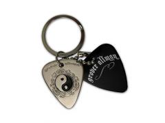 Grover Allman Guitar Pick Pendant Keyring - Ying Yang