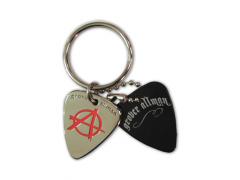 Grover Allman Guitar Pick Pendant Keyring - Anarchy