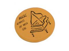 Badge - Yellow with Piano