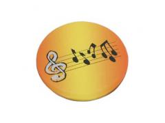 Badge - Sunburst with Music