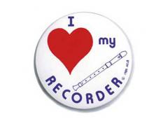 Badge - I Love My Recorder