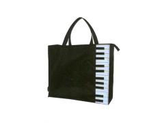 Music Carry Bag Wide with Piano Keys