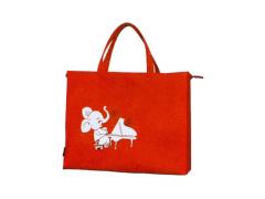 Music Carry Bag Wide Red Elephant Piano