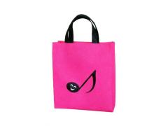 Music Carry Bag Tall Pink with Quaver