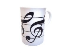 Bone China Mugs - Three Treble Clefs