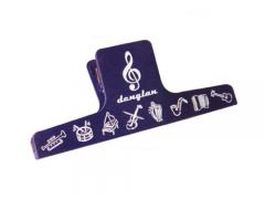 Music Paper Clip Large Purple with Instruments