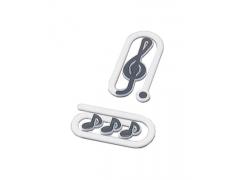 Music Clip Quaver & Treble Clef Black & White