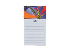 Magnetic Note Pad - Saxophones