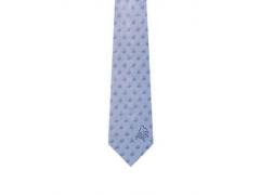 Necktie Silk - Blue with Grand Piano