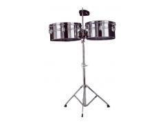 Timbales 13" & 14" Set on Stand
