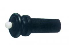 Violin End Pin Hill Ebony with White Pin