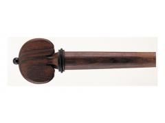 Violin Peg Heart Shape Rosewood Black Pin 4/4