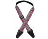 Colonial Leather Aboriginal Art Guitar Straps - Red Gum Flower