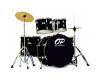 Opus Percussion 5 Piece Fusion Drum Kit Black