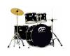 Opus Percussion 6 Piece Rock Drum Kit Black