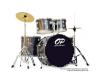 Opus Percussion 5 Piece Rock Drum Kit Grey Slate