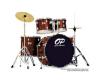 Opus Percussion 5 Piece Rock Drum Kit Wine Red