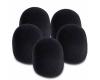 On Stage Microphone Windscreens 5 Pack Black