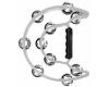 Percussion Plus Half Moon Tambourine White