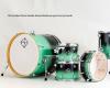 Dixon Fuse Maple 522 5-Pce Drum Kit in Green Ice Fade Gloss