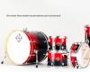 Dixon Fuse Maple 522 5-Pce Drum Kit in Candy Red Fade Gloss