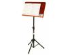 On Stage Pro Orchestral Sheet Music Stand with Wide Rosewood Bookplate