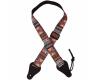 Colonial Leather Jacquard Ukulele Strap - Hour Glass Pink & Grey