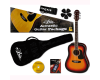 Aria Acoustic Guitar Package Brown Sunburst