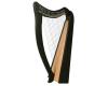 Black Harp Series Pixie 19 String Standing w/Bag