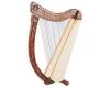 Troubadour Harp 22 string Carved w/Bag