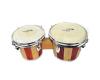 Percussion Plus 2 Tone Wooden Bongos 6 & 7"