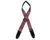 Colonial Leather Jacquard Guitar Strap Pink