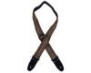 Colonial Leather Jacquard Guitar Strap Brown
