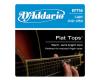 D'Addario Phosphor Bronze Flat Top 12-53 Light - EFT16