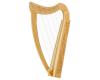 Pixie Harp Leaning Style 19 String Carved Beechwood with Bag