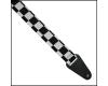 Colonial Leather Rag Strap - Black & White Checker