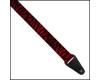 Colonial Leather Animal Fur Strap - Red Zebra
