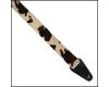 Colonial Leather Animal Fur Strap - Brown Cow