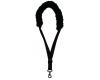 Colonial Leather Sax Strap Animal Fur - Black