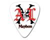 AXL Mayhem Logo Guitar Pick White