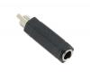 6.3mm Mono Socket to RCA Plug