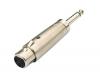 Leem 3 Pin Female XLR to 6.3mm Mono Plug