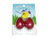 Egg Shakers Metallic Wine Red