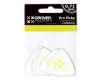 Celluloid Pro Guitar Picks - Large Triangle White 10 Pack