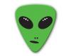Themed Series Alien Guitar Picks - Green Alien Face