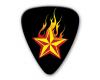 Themed Series Flame Guitar Picks - Star Flame