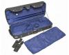 Double Violin Case Woodshell Deluxe Blue Interior
