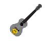 Kealoha Graphic Concert Ukulele 24-47 - Checker Smiley Face