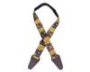 Colonial Leather Aboriginal Art Guitar Straps - Yellow Bush
